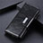 Coque Portefeuille Livre Cuir Etui Clapet L04 pour Huawei Y7a Noir