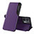 Coque Portefeuille Livre Cuir Etui Clapet L04 pour Oppo Reno8 Pro+ Plus 5G Violet