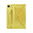 Coque Portefeuille Livre Cuir Etui Clapet L04 pour Samsung Galaxy Tab S6 Lite 4G 10.4 SM-P615 Jaune