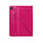 Coque Portefeuille Livre Cuir Etui Clapet L04 pour Samsung Galaxy Tab S6 Lite 4G 10.4 SM-P615 Rose Rouge