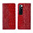 Coque Portefeuille Livre Cuir Etui Clapet L04 pour Xiaomi Mi 10 Ultra Rouge