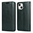 Coque Portefeuille Livre Cuir Etui Clapet L05 pour Apple iPhone 15 Vert