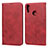 Coque Portefeuille Livre Cuir Etui Clapet L05 pour Huawei Enjoy 9 Rouge
