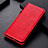 Coque Portefeuille Livre Cuir Etui Clapet L05 pour Motorola Moto G9 Plus Rouge Petit