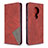 Coque Portefeuille Livre Cuir Etui Clapet L05 pour Nokia 7.2 Rouge