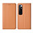 Coque Portefeuille Livre Cuir Etui Clapet L05 pour Xiaomi Mi 10 Ultra Orange