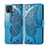 Coque Portefeuille Livre Cuir Etui Clapet L06 pour Oppo A15 Bleu Ciel