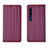 Coque Portefeuille Livre Cuir Etui Clapet L06 pour Xiaomi Mi 10 Vin Rouge