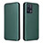 Coque Portefeuille Livre Cuir Etui Clapet L07Z pour Realme Narzo 50 Pro 5G Vert Petit