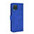 Coque Portefeuille Livre Cuir Etui Clapet L07Z pour Samsung Galaxy A12 Bleu