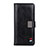 Coque Portefeuille Livre Cuir Etui Clapet L08 pour Realme X7 Pro 5G Noir