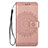 Coque Portefeuille Livre Cuir Etui Clapet L08 pour Samsung Galaxy S20 Plus 5G Or Rose