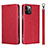 Coque Portefeuille Livre Cuir Etui Clapet L09 pour Apple iPhone 12 Pro Max Rouge