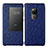 Coque Portefeuille Livre Cuir Etui Clapet L09 pour Huawei Mate 20 Bleu