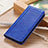 Coque Portefeuille Livre Cuir Etui Clapet L10 pour Oppo Reno5 5G Bleu