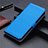 Coque Portefeuille Livre Cuir Etui Clapet L11 pour Realme X7 Pro 5G Bleu Ciel
