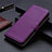 Coque Portefeuille Livre Cuir Etui Clapet L11 pour Realme X7 Pro 5G Violet