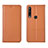 Coque Portefeuille Livre Cuir Etui Clapet L12 pour Huawei P40 Lite E Orange