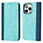 Coque Portefeuille Livre Cuir Etui Clapet L13 pour Apple iPhone 14 Pro Bleu Ciel