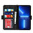 Coque Portefeuille Livre Cuir Etui Clapet L15 pour Apple iPhone 14 Petit