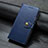 Coque Portefeuille Livre Cuir Etui Clapet L16 pour Huawei Y7p Bleu
