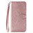 Coque Portefeuille Livre Cuir Etui Clapet L18 pour Huawei P40 Lite E Or Rose