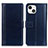 Coque Portefeuille Livre Cuir Etui Clapet L28 pour Apple iPhone 14 Bleu