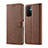 Coque Portefeuille Livre Cuir Etui Clapet LC1 pour Xiaomi Redmi Note 11T 5G Marron