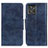Coque Portefeuille Livre Cuir Etui Clapet M02L pour Motorola ThinkPhone 5G Bleu Petit