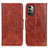 Coque Portefeuille Livre Cuir Etui Clapet M02L pour Nokia G11 Marron