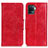 Coque Portefeuille Livre Cuir Etui Clapet M02L pour Oppo A94 4G Rouge