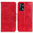 Coque Portefeuille Livre Cuir Etui Clapet M02L pour Oppo A95 4G Rouge