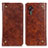 Coque Portefeuille Livre Cuir Etui Clapet M04L pour Samsung Galaxy XCover 5 SM-G525F Marron
