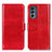 Coque Portefeuille Livre Cuir Etui Clapet M05L pour Motorola Moto G62 5G Rouge