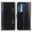 Coque Portefeuille Livre Cuir Etui Clapet M06L pour Motorola Moto Edge 20 Pro 5G Noir