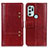 Coque Portefeuille Livre Cuir Etui Clapet M06L pour Motorola Moto G60s Rouge