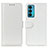 Coque Portefeuille Livre Cuir Etui Clapet M07L pour Motorola Moto Edge Lite 5G Blanc
