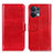 Coque Portefeuille Livre Cuir Etui Clapet M07L pour Oppo Reno8 Pro 5G Rouge
