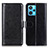 Coque Portefeuille Livre Cuir Etui Clapet M07L pour Realme Q5 5G Noir Petit