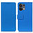Coque Portefeuille Livre Cuir Etui Clapet M08L pour Oppo Reno8 Pro 5G Bleu
