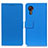 Coque Portefeuille Livre Cuir Etui Clapet M08L pour Samsung Galaxy XCover 5 SM-G525F Bleu