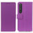 Coque Portefeuille Livre Cuir Etui Clapet M08L pour Sony Xperia 1 III Violet