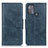 Coque Portefeuille Livre Cuir Etui Clapet M09L pour Motorola Moto G50 Bleu