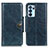 Coque Portefeuille Livre Cuir Etui Clapet M12L pour Oppo Reno6 Pro 5G India Bleu