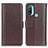 Coque Portefeuille Livre Cuir Etui Clapet M13L pour Motorola Moto E40 Marron Petit
