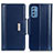 Coque Portefeuille Livre Cuir Etui Clapet M13L pour Samsung Galaxy M52 5G Bleu