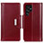 Coque Portefeuille Livre Cuir Etui Clapet M14L pour Samsung Galaxy S21 Ultra 5G Rouge
