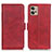 Coque Portefeuille Livre Cuir Etui Clapet M15L pour Motorola Moto G32 Rouge