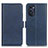 Coque Portefeuille Livre Cuir Etui Clapet M15L pour Motorola Moto G52j 5G Bleu