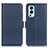 Coque Portefeuille Livre Cuir Etui Clapet M15L pour OnePlus Nord 2 5G Bleu Petit